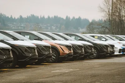 Rows of new cars lined up on a forecourt, ready for Irish buyers in 2026