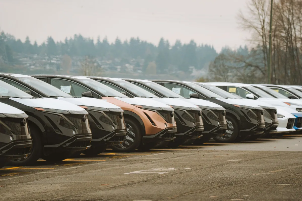 Rows of new cars lined up on a forecourt, ready for Irish buyers in 2026